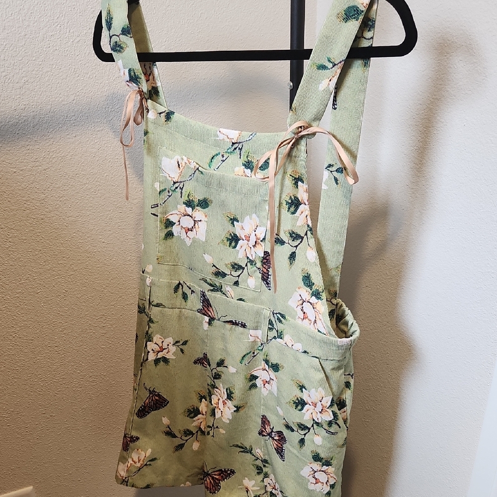Cider Green Floral Jumpsuit
